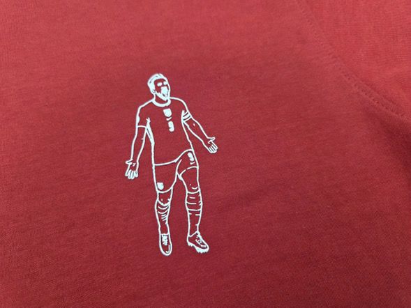 England // 1st Cap – Kane Goal Celebration Red Premium T Shirt