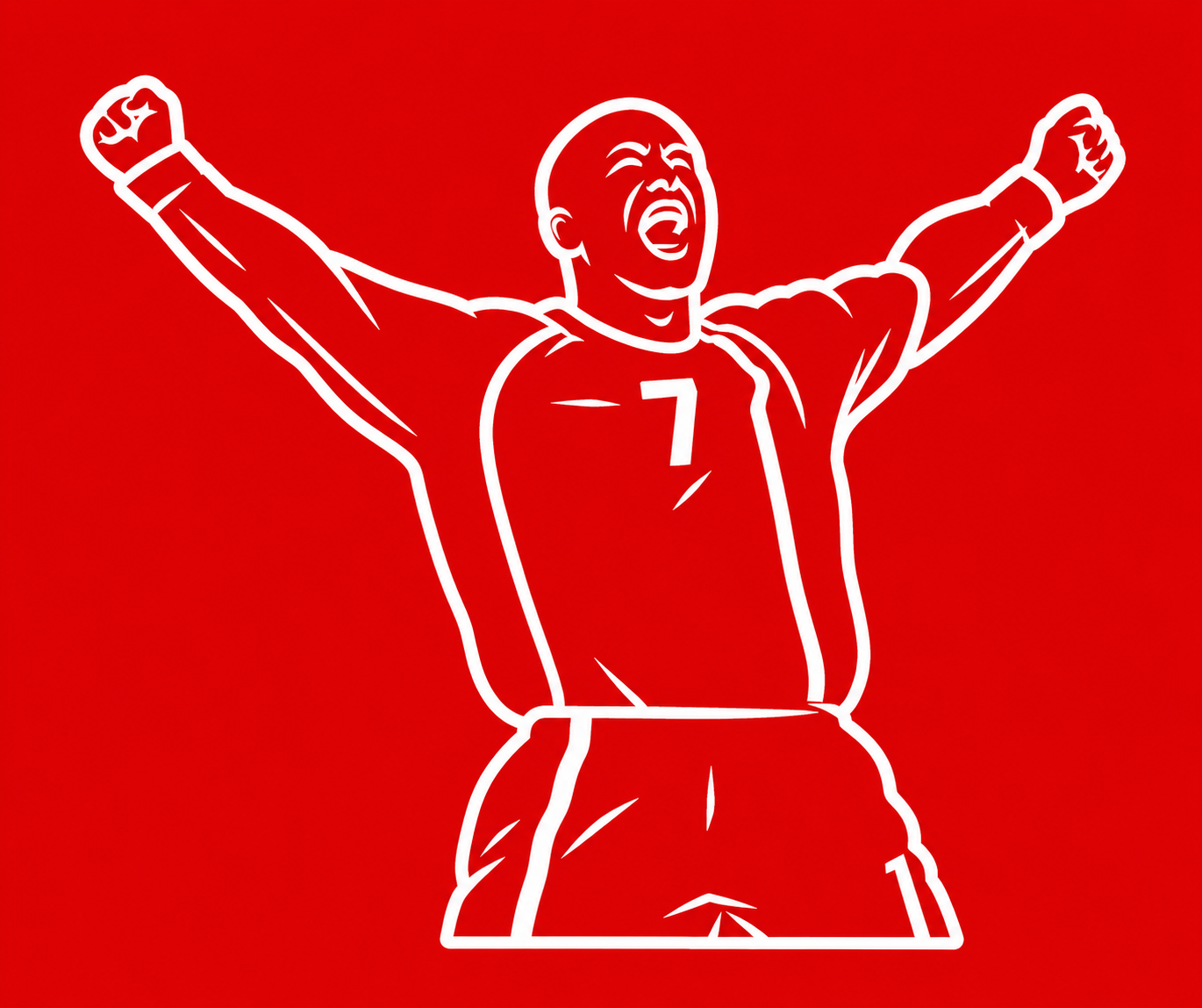 England // 1st Cap – Beckham v Greece Red Premium T Shirt